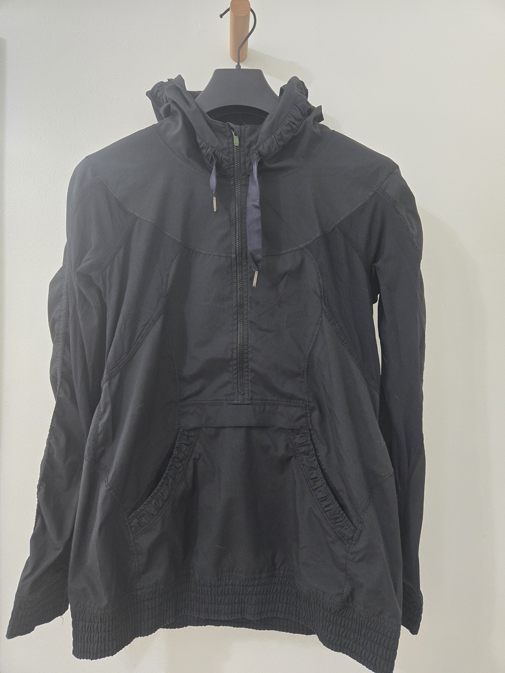 lululemon athletica Black Hooded Running Jacket